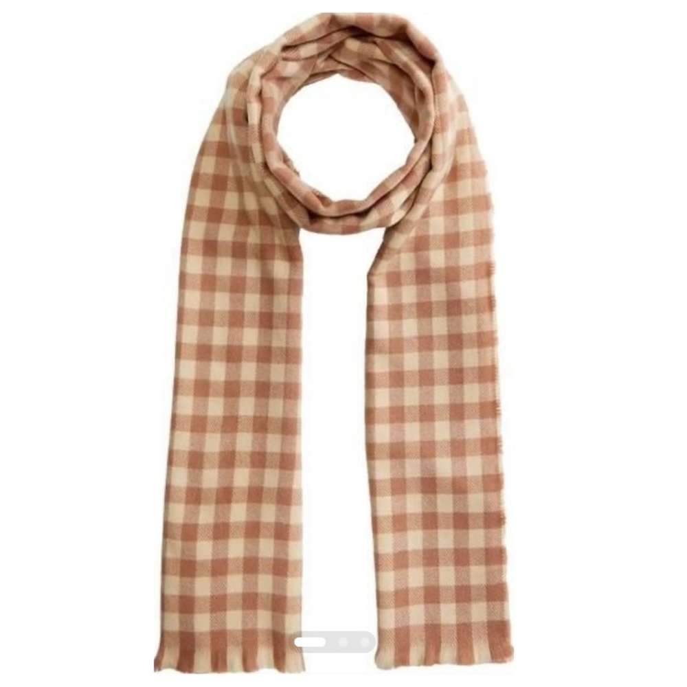 NWT Revolve Hat Attack The Check Scarf in Blush Women’s OS 79”x19.5”